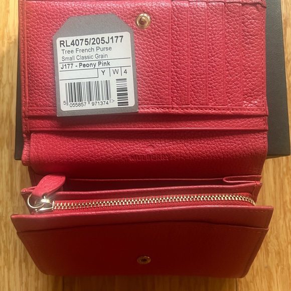 Mulberry Peony Pink Medium French Continental Wallet - Picture 4 of 16